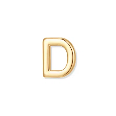 Evesaddiction Initial Floating Locket Charm - Gold / D