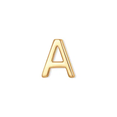 Evesaddiction Initial Floating Locket Charm - Gold / A