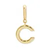 Evesaddiction Initial Hinge Charm - Gold / C In Gold