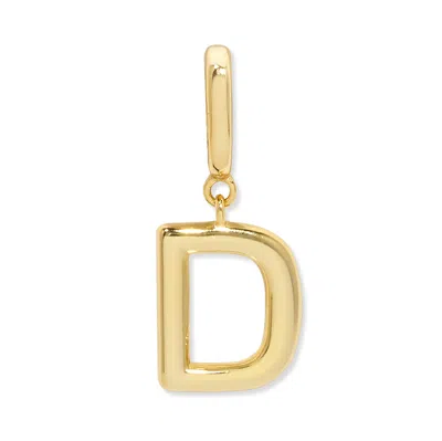 Evesaddiction Initial Hinge Charm - Gold / D