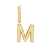 Evesaddiction Initial Hinge Charm - Gold / M In Gold