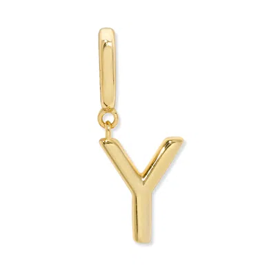 Evesaddiction Initial Hinge Charm - Gold / Y