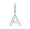 Evesaddiction Initial Hinge Charm - Silver / A In Metallic