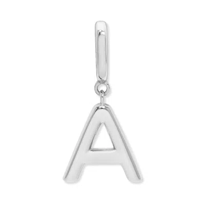 Evesaddiction Initial Hinge Charm - Silver / A In Metallic