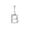 Evesaddiction Initial Hinge Charm - Silver / B In Metallic