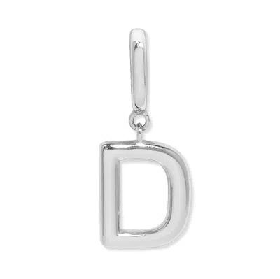 Evesaddiction Initial Hinge Charm - Silver / D In Metallic