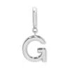 Evesaddiction Initial Hinge Charm - Silver / G In Gray