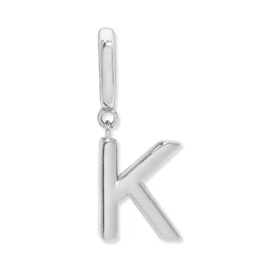 Evesaddiction Initial Hinge Charm - Silver / K In Metallic