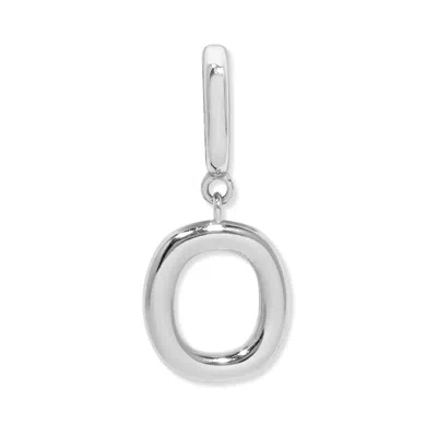 Evesaddiction Initial Hinge Charm - Silver / O