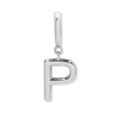 Evesaddiction Initial Hinge Charm - Silver / P In Metallic