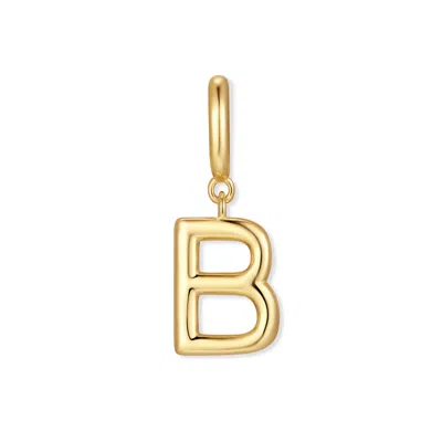 Evesaddiction Initial Hinge Charm In Gold