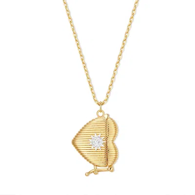 Evesaddiction Love Note Heart Necklace