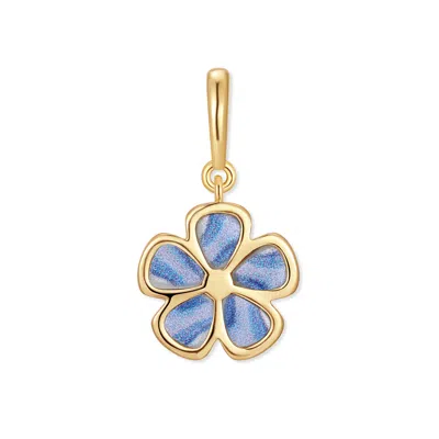Evesaddiction Marble Blue Flower Charm