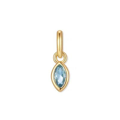 Evesaddiction Marquise Bezel Birthstone Charm - Gold / December