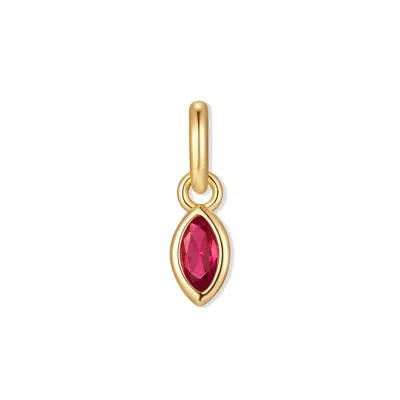 Evesaddiction Marquise Bezel Birthstone Charm - Gold / July