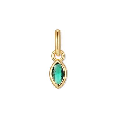 Evesaddiction Marquise Bezel Birthstone Charm - Gold / May