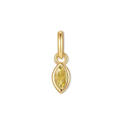 Evesaddiction Marquise Bezel Birthstone Charm - Gold / November