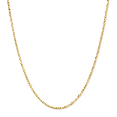 Evesaddiction Men's 2mm Wheat Chain Necklace - Gold