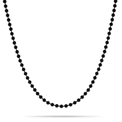 Evesaddiction Men's Bead Chain - Black / 36 Inches