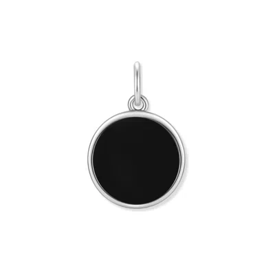 Evesaddiction Men's Black Enamel Charm