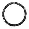 Evesaddiction Men's Black Spectrolite And Agate Bead Bracelet In Black