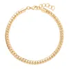 Evesaddiction Men's Gold Plated Cuban Chain Anklet In Gold