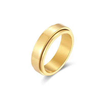 Evesaddiction Men's Gold Spinner Ring - Gold / 11