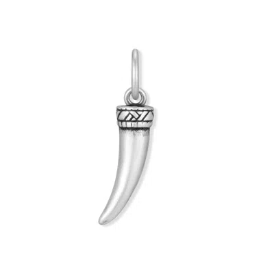 Evesaddiction Men's Horn Charm In Metallic
