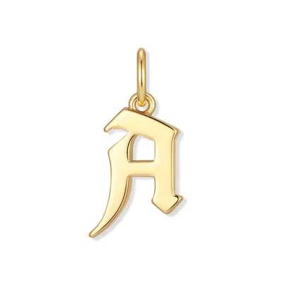 Evesaddiction Men's Initial Charm - Gold / A