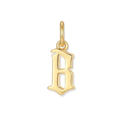 Evesaddiction Men's Initial Charm - Gold / B