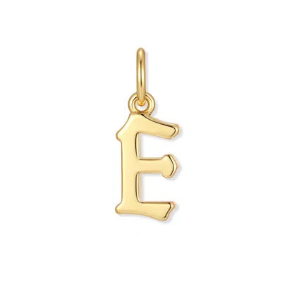 Evesaddiction Men's Initial Charm - Gold / E