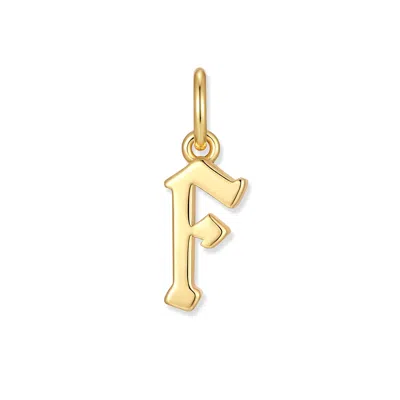 Evesaddiction Men's Initial Charm - Gold / F