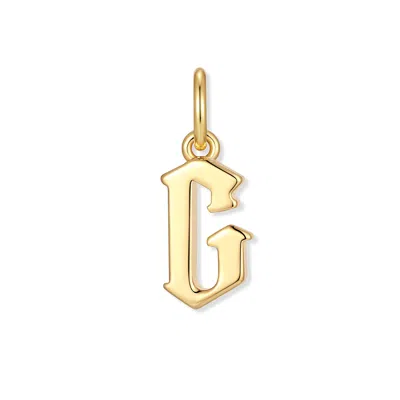 Evesaddiction Men's Initial Charm - Gold / G
