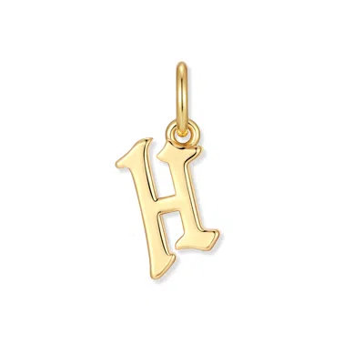 Evesaddiction Men's Initial Charm - Gold / H