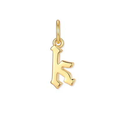 Evesaddiction Men's Initial Charm - Gold / K