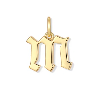 Evesaddiction Men's Initial Charm - Gold / M