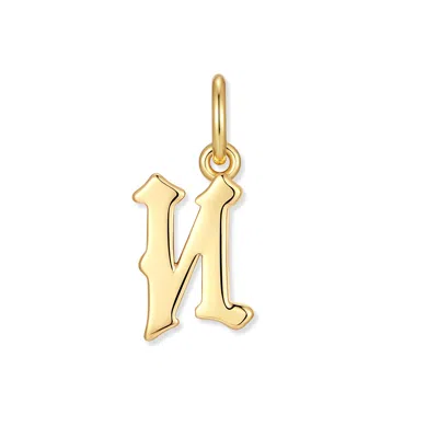 Evesaddiction Men's Initial Charm - Gold / N
