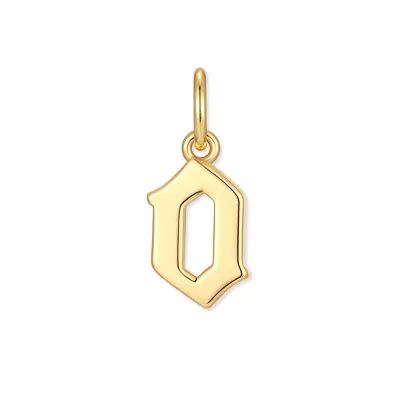 Evesaddiction Men's Initial Charm - Gold / O