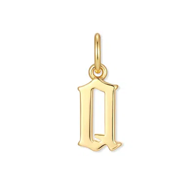 Evesaddiction Men's Initial Charm - Gold / Q