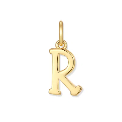 Evesaddiction Men's Initial Charm - Gold / R