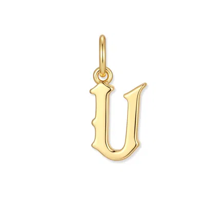 Evesaddiction Men's Initial Charm - Gold / U