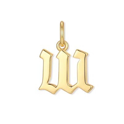 Evesaddiction Men's Initial Charm - Gold / W