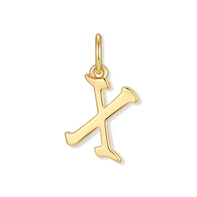 Evesaddiction Men's Initial Charm - Gold / X