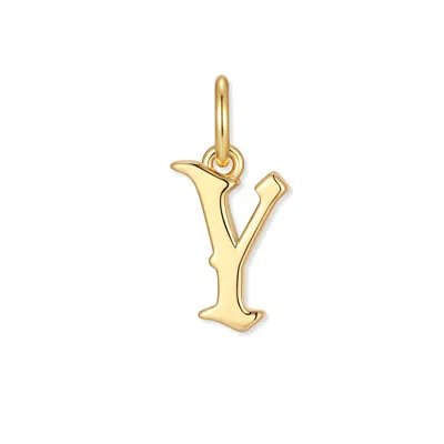 Evesaddiction Men's Initial Charm - Gold / Y