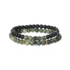 Evesaddiction Men's Jade Beaded Bracelet Set In Multi