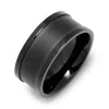 Evesaddiction Men's Matte Black Center Ring In Black