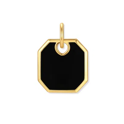 Evesaddiction Men's Octagon Charm - Black