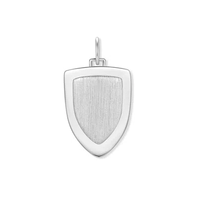 Evesaddiction Men's Shield Charm In Silver