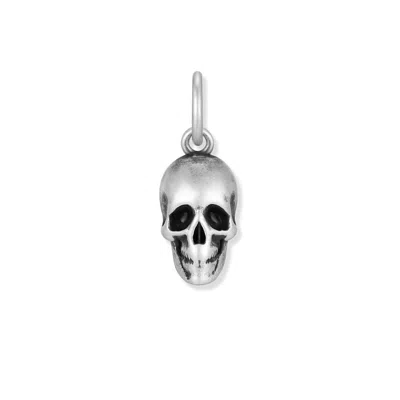 Evesaddiction Men's Skull Charm In Silver
