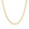 Evesaddiction Men's Stainless Steel Curb Chain Necklace - Gold In Gold